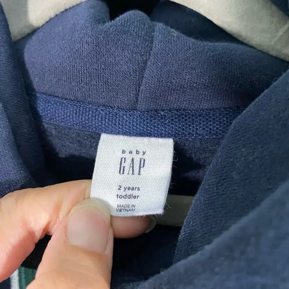 GAP Boy's Navy NYC Times Square Souvenir Pullover Hoodie Size 2 Yrs